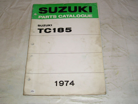 SUZUKI TC185 L 1974 Factory Parts Catalogue #290