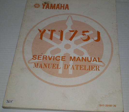 YAMAHA YT175J  YT175 J  1982  Service Manual  5V7-28197-70  #765