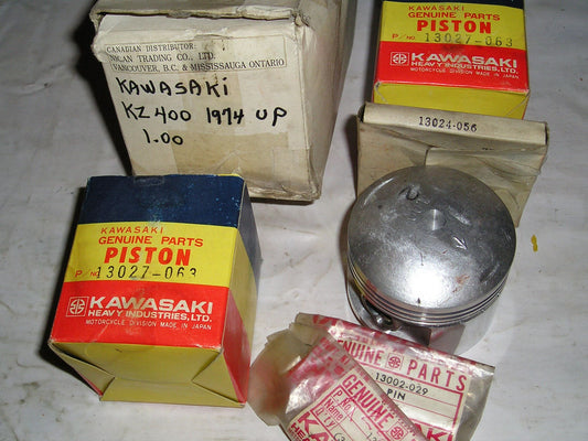 KAWASAKI KZ400 1974-1977 Piston Kit .040" or 1.00 mm O/S 13027-063