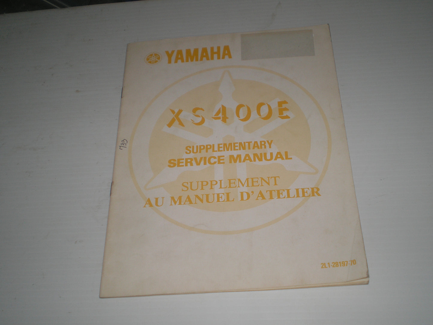 YAMAHA XS400 E 1978  Service Supplement Manual  2L1-28197-70  #733