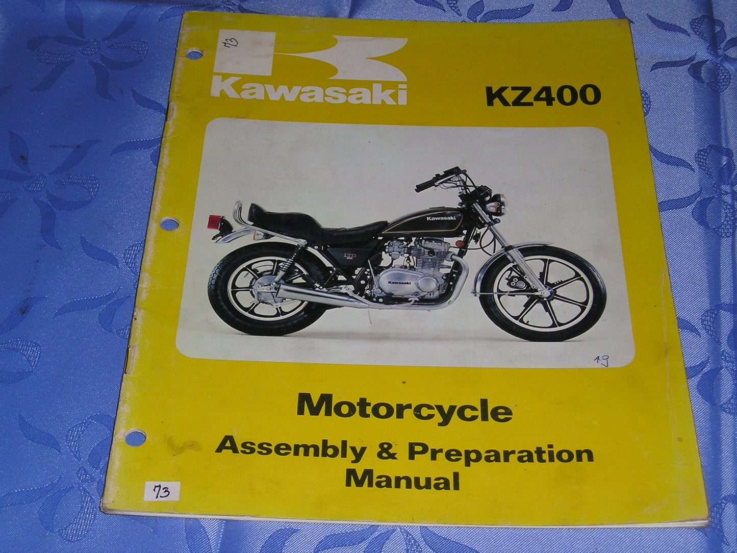 KAWASAKI KZ400 H1 1979 Assembly & Preparation Manual  99931-1039-01  #73