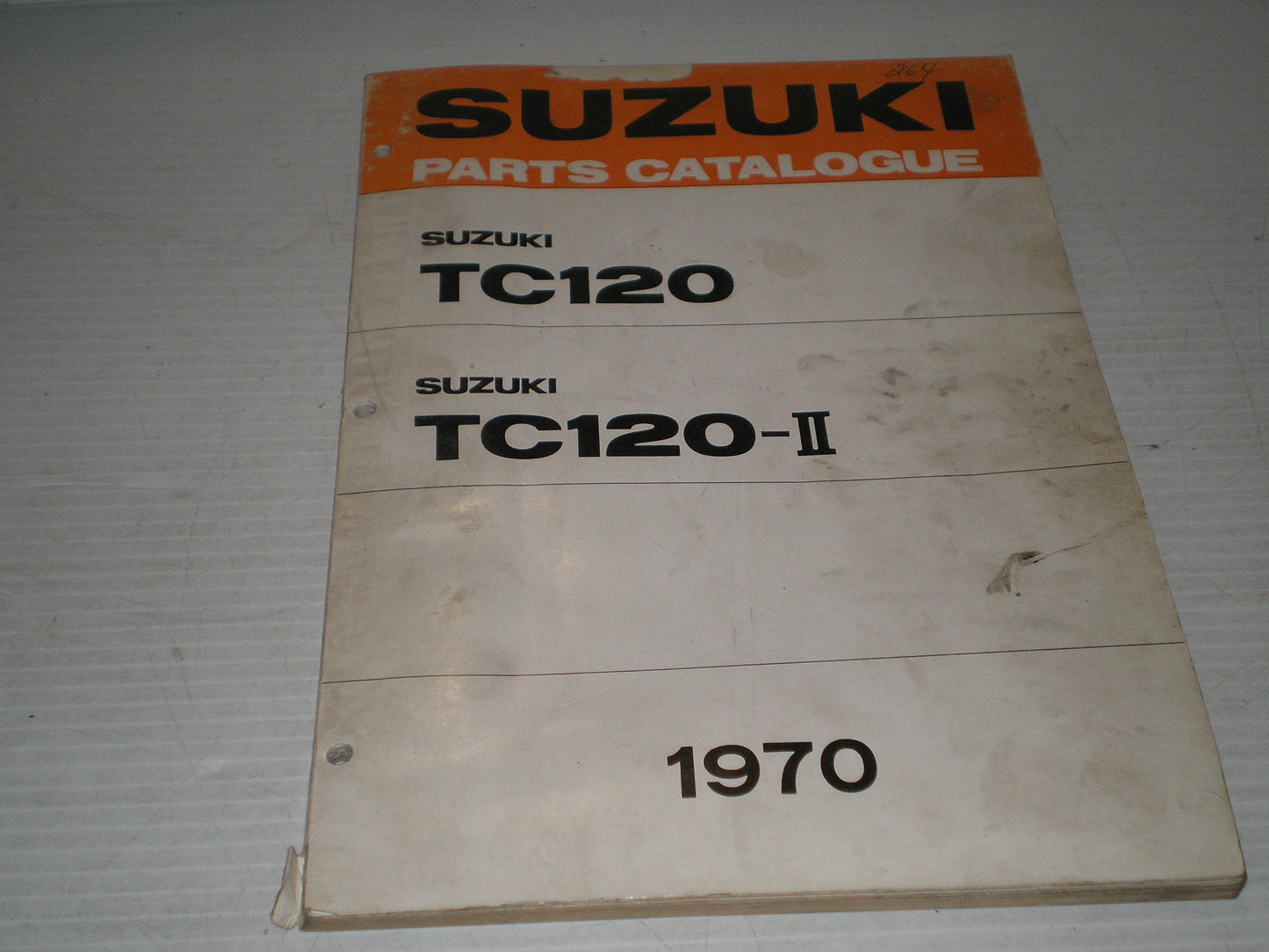 SUZUKI TC120 TC20-II 1970  Factory Parts Catalogue  #264