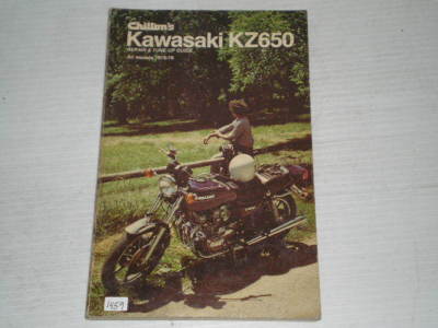 KAWASAKI KZ650 1976-1978  Chilton's Service Manual 6730  #1459