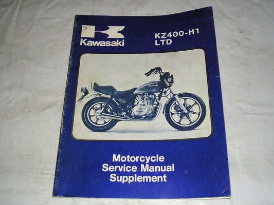 KAWASAKI KZ400 H1 LTD  1979  Service Manual Supplement 99963-0027-01  #75