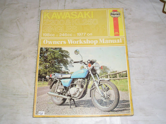 KAWASAKI KZ200 KL250 Z200  1977 on   Haynes Owner's Workshop Manual 438  #464