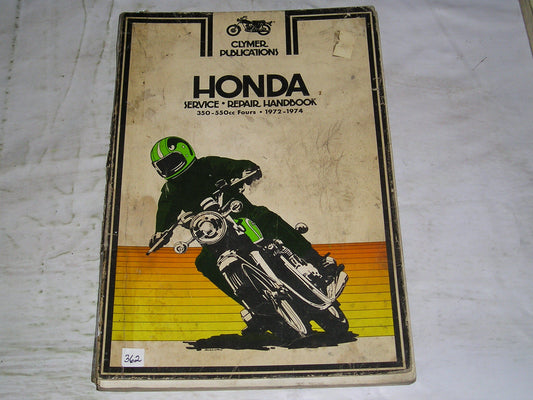 HONDA 350-550 Fours 1972-1974 Clymer Service Manual M332 #362