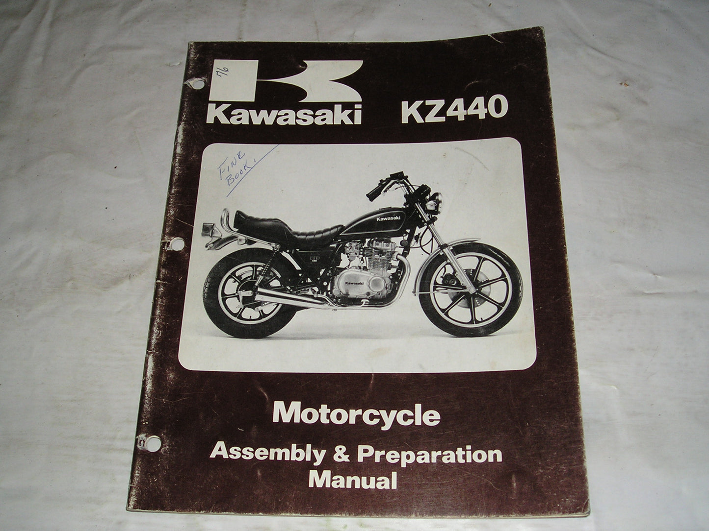 KAWASAKI KZ440 A1 LTD  1980 Assembly & Preparation Manual   99931-1048-01  #76