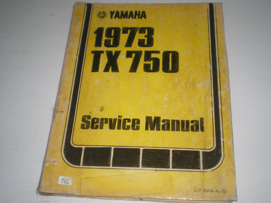 YAMAHA TX750 1973  Service Manual  LIT-11613-41-73  #786