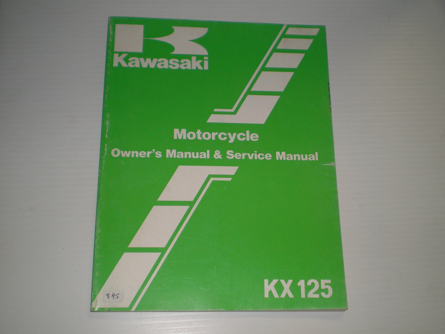 KAWASAKI KX125 E2  1987  Owner's & Service Manual  99920-1367-01   #845