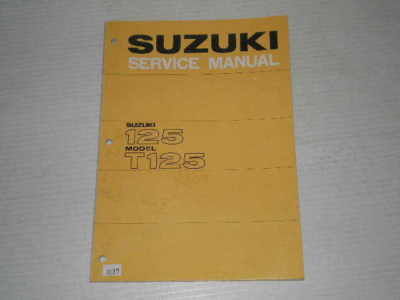 SUZUKI 125  Model T125  Stinger 1967  Service Manual  #1089