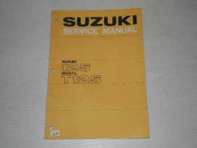 SUZUKI 125 Model T125 Stinger 1967 Service Manual #1089