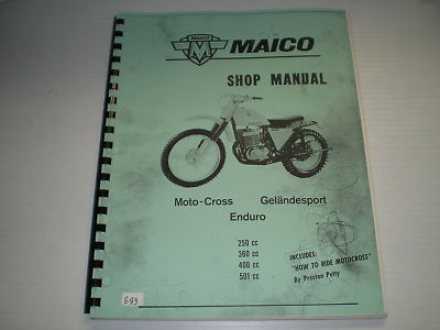 MAICO 250 360 400 501 cc  1972  Shop / Service Manual  #E50