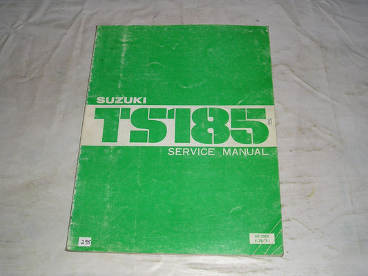 SUZUKI TS185 1981 Factory Service Manual SR-2905 E28 #295