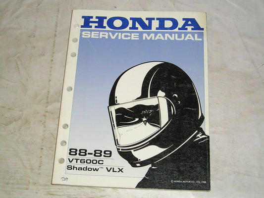 HONDA VT600C  VT600 C 1988-1989  Service Manual  61MR101  #739
