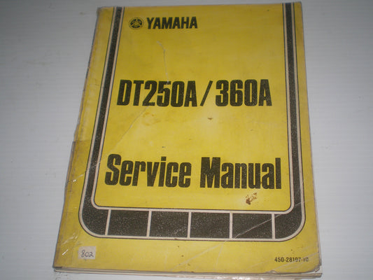 YAMAHA DT250A DT250 A  1974  Service Manual  450-28197-10  #802