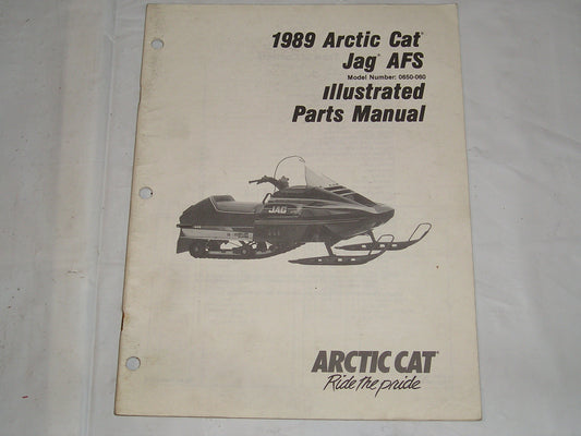 ARCTIC CAT Snowmobile Jag AFS 1989 Parts Manual  #S29