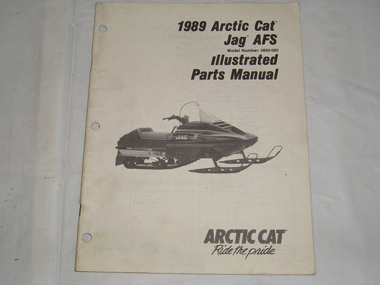 ARCTIC CAT Snowmobile Jag AFS 1989 Parts Manual #S29