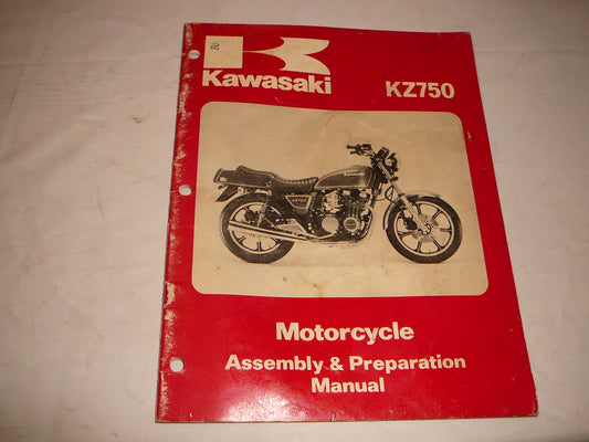 KAWASAKI KZ750 E1 1980  Assembly & Preparation Manual  99931-1044-01  #80
