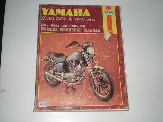 YAMAHA XV750 XV920 XV1000 TR1 V-Twins 1981-1982  Haynes Workshop Manual 802   #1586