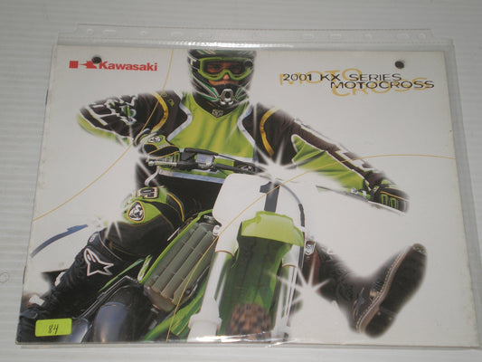 KAWASAKI  2001 KX MOTOCROSS SERIES SALES BROCHURE  # 84
