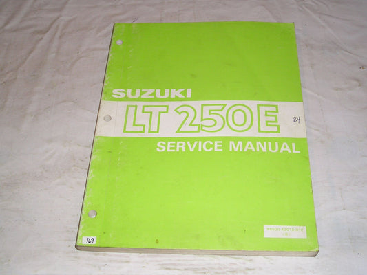SUZUKI LT250 E 1985 Service Manual  99500-42010-01E  #169