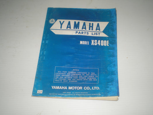 YAMAHA XS400 E 1978 Parts List / Catalogue 2L0-28198-60 LIT-10012-L0-00 #869