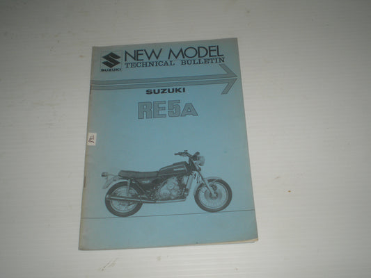 SUZUKI RE5a RE5 A Rotary 1976 Factory Technical Bulletin #892