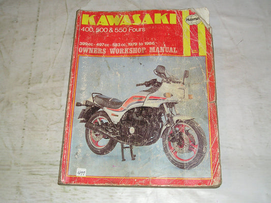 KAWASAKI KZ550 Z400 Z500 Z550 ZR400 ZR550 ZX400 ZX550 1979-1986 Owners Workshop Manual 910  #477
