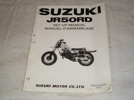 SUZUKI JR50 RD 1982 Set-up Manual 99505-01013-28T #180