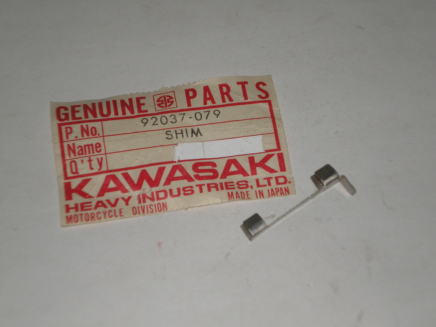 KAWASAKI Cutch Clamp S2 350cc 1972 Shim 92037-079