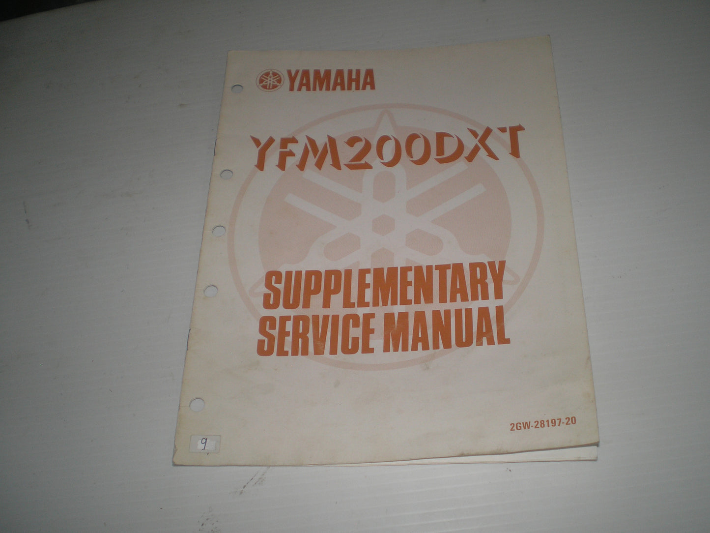YAMAHA YFM200 DXT 1987 Supplementary Service Manual  2GW-28197-20  #9