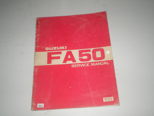 SUZUKI FA50 1981  Factory Service Manual  SR-0570 E-06  #900