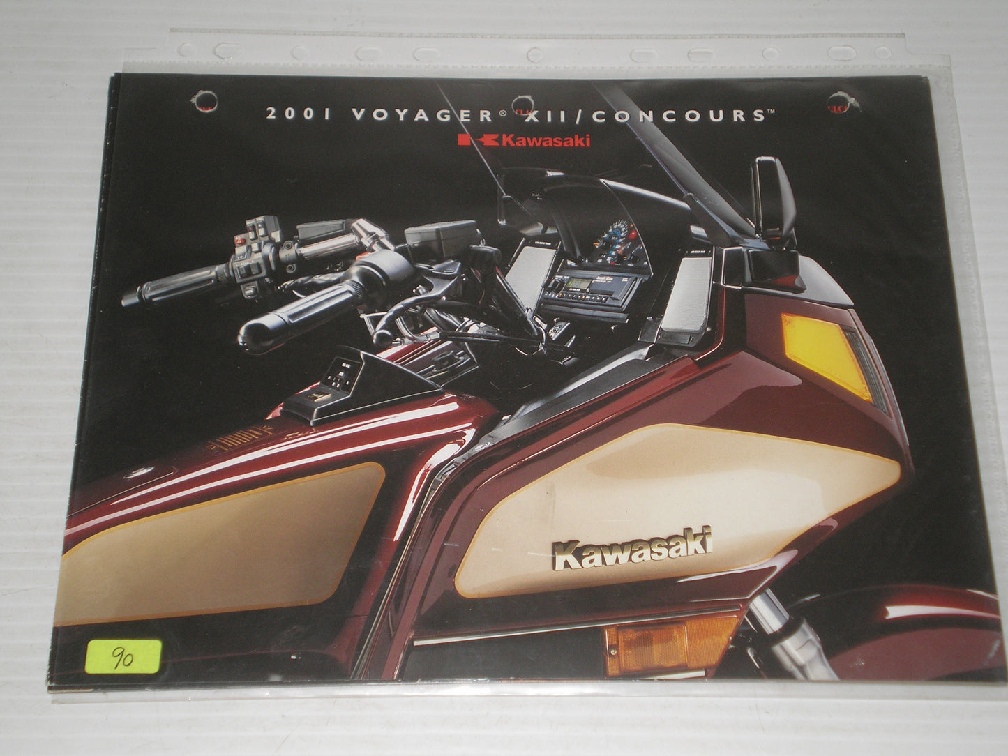 KAWASAKI 2001 ZX11 CONCOURCE SALES BROCHURE  # 90