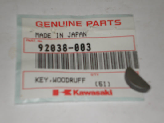 KAWASAKI KX 60 80 KDX80 J1 MC1 D1 G3 G31M G4TR G5 KD KE 80 100 C2 WOODRUFF KEY 92038-003