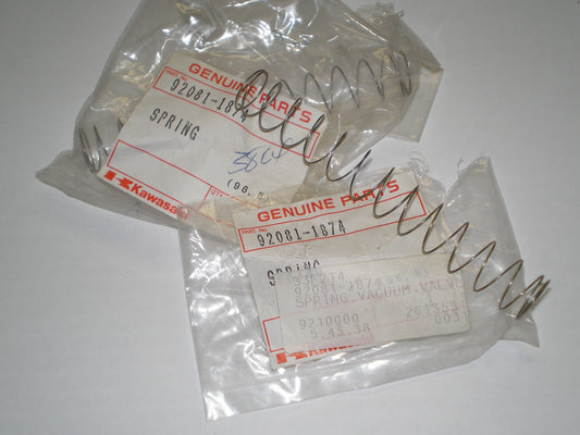 KAWASAKI EN450 EN500 EX500 VN700 VN750 ZX600 ZX750 Carburetor Vacuum Valve Diaphragm Spring 92081-1874