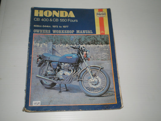 HONDA CB400 CB550 Fours 1973-1977 Hayes Workshop Manual 262 #1568