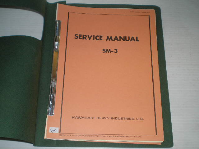 KAWASAKI SM-3  W1  W2SS  W2TT  1966-1969  Service Manual   99995-214  #946
