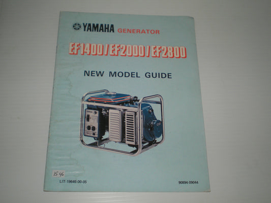 YAMAHA EF1400 EF2000 EF2800 1983 Portable Generator  New Model Guide / Manual  90894-09044  LIT-19645-00-04  #863