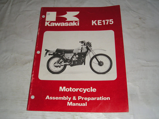 KAWASAKI KE175 D2 1980  Assembly & Preparation Manual  99931-1052-01  #95