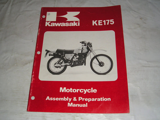 KAWASAKI KE175 D2 1980 Assembly & Preparation Manual 99931-1052-01 #95