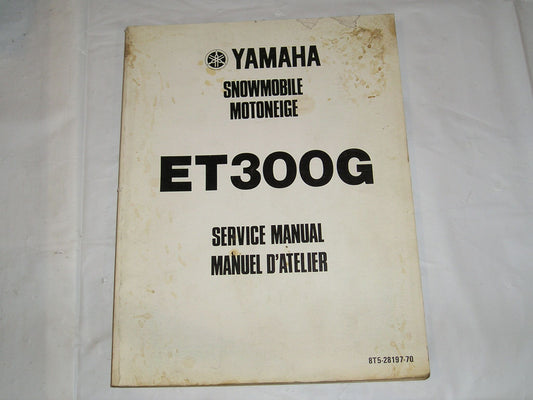 YAMAHA ET300 G Enticer 1983  Service Manual  8T5-28197-70  #S132