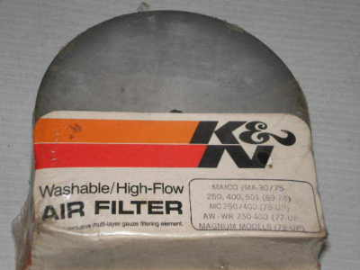 MAICO 250 400 501 MC250 MC400 AW - WR K&N Air Filter MA-30/75