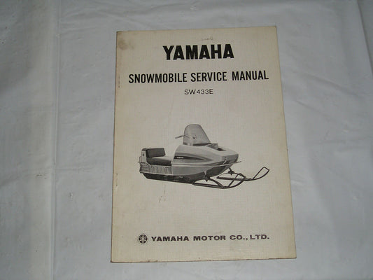 YAMAHA SW433 E  1971  Snowmobile Service Manual  #S251