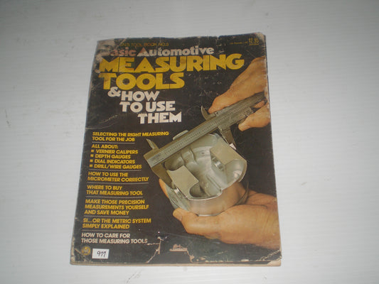 Basic Automotive Measuring Tools & How to Use Them Petersen's Tool Book No.3 02P2954 #977