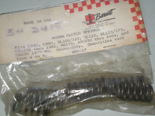 HONDA ATC2 CR TL MR XL SL Barnett Heavy Duty Clutch Springs Set/6 MT-17/6