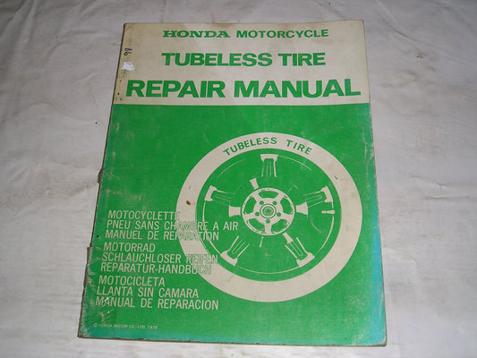 HONDA Tubeless Tire Repair Manual   A30007903  #97