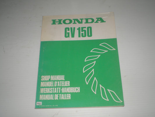 HONDA GV150 1979  General Purpose Engine  Service Manual  6688801  #985