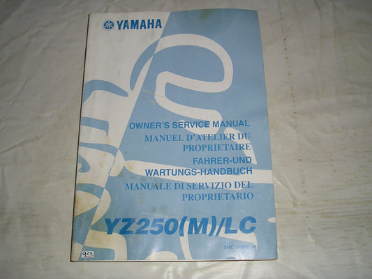 YAMAHA YZ250(M)/LC  YZ250 M/LC   2000  Owner's Service Manual  5HC-28199-30  #955