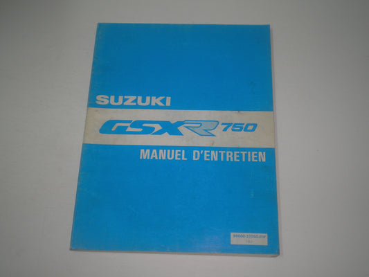 SUZUKI GSX-R750 J 1988  Manuel d'entretien  99500-37050-01F  #1947