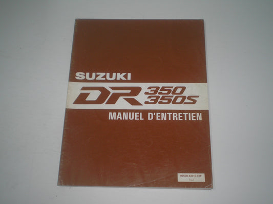 SUZUKI DR350 L  & DR350S L  1991  Manuel d'entretien  99500-43010-01F  #1943
